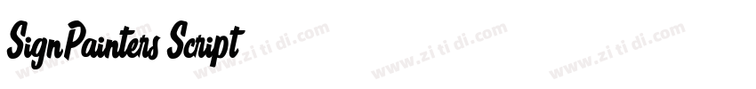 SignPainters Script字体转换 SignPainters Script字体转换